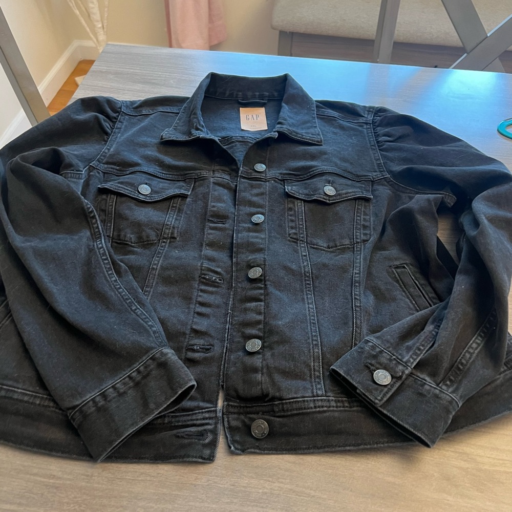 GAP Black Jean Jacket - Picture 4 of 6